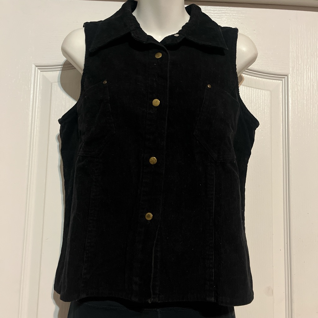Black And Gold Vest Size L